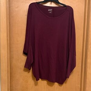 Maurice’s Burgundy Women's Long Sleeve Top. Perfect for fall and Winter wear
